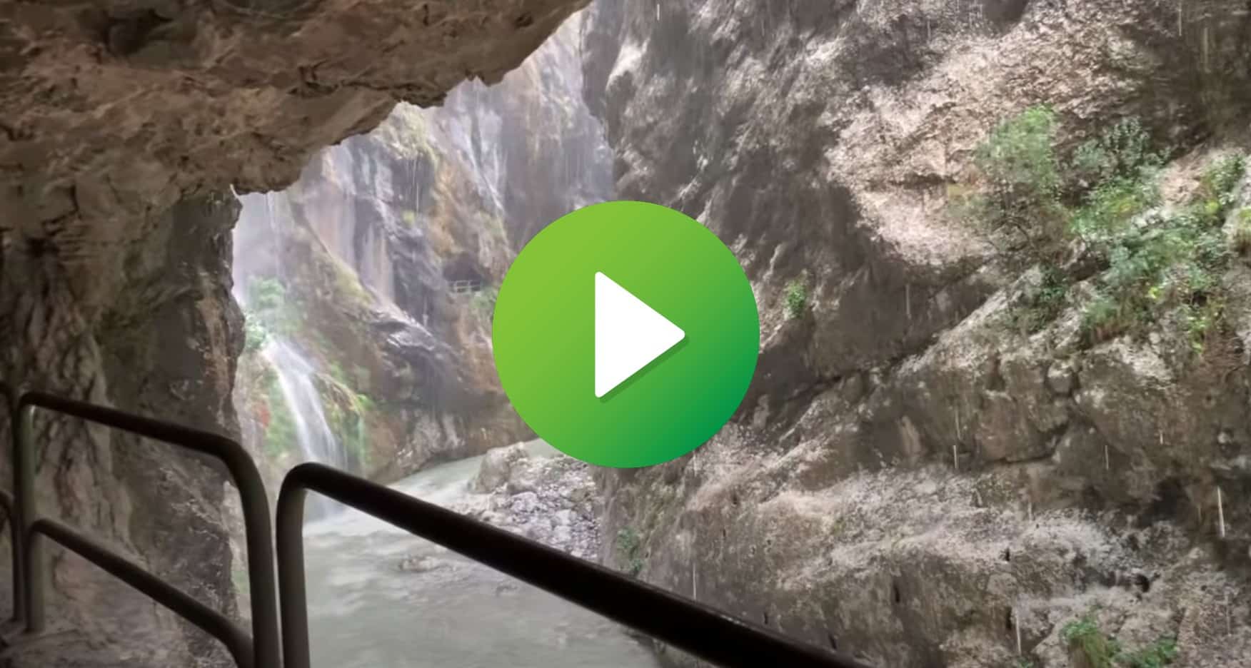 El impresionante vídeo de la Ruta del Cares bajo la lluvia